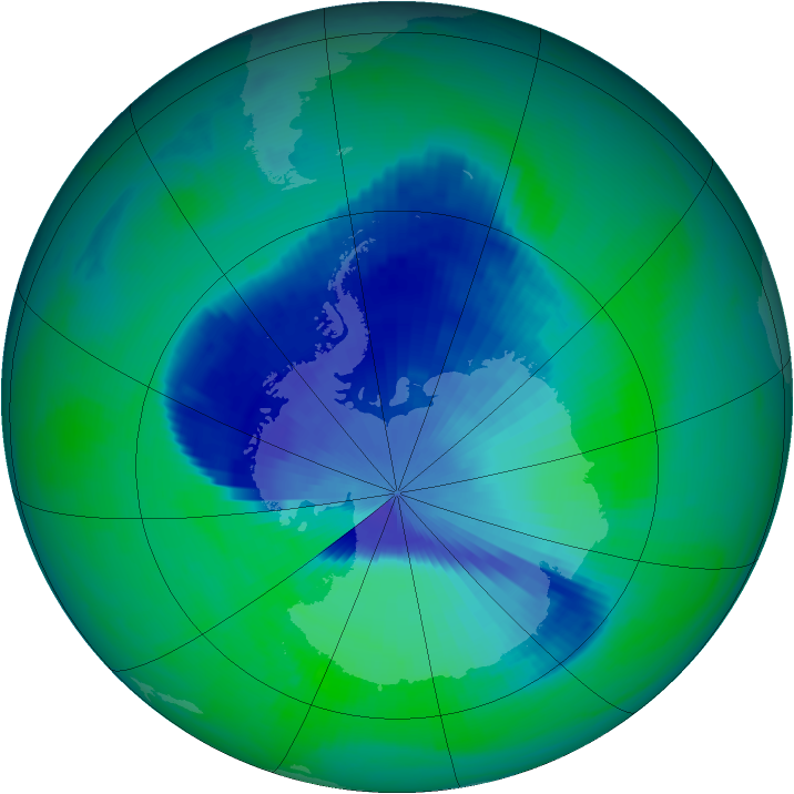 Ozone Map 1998-12-05